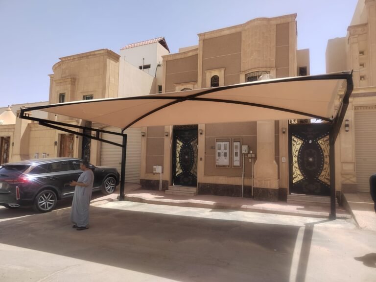 خطوات تركيب مظلة سيارة متحركة في الاحساء